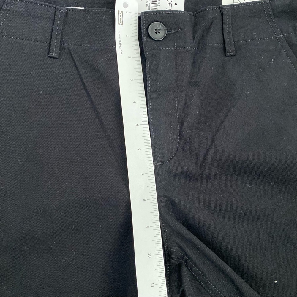 LOFT Monroe Slim Black Pants black 6 - Picture 9 of 9